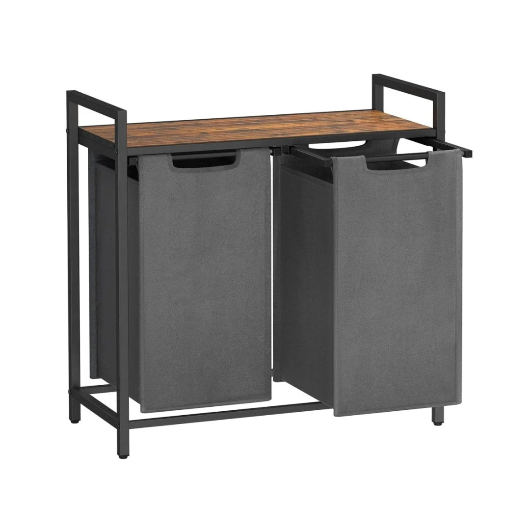 Vasketøjskurv med rum og aftagelige poser